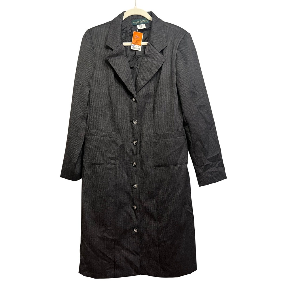 Vintage NWT Harve Benard Wool Blend Longline Jacket 14 Tailored Corpcore Career